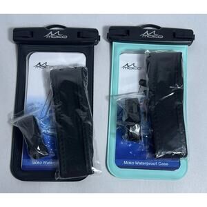 2 MoKo Floating Waterproof Phone Pouch Holder, Floatable Phone Case Dry Bag